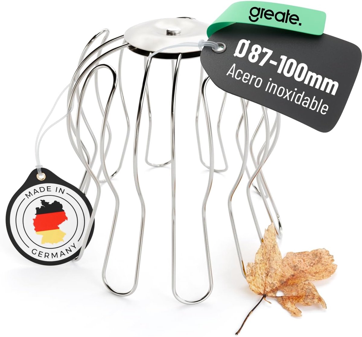 Gootbescherming RVS 87 tot 100 mm - Verstelbaar - Bladvanger - Vermindert reiniging - ShopVlot