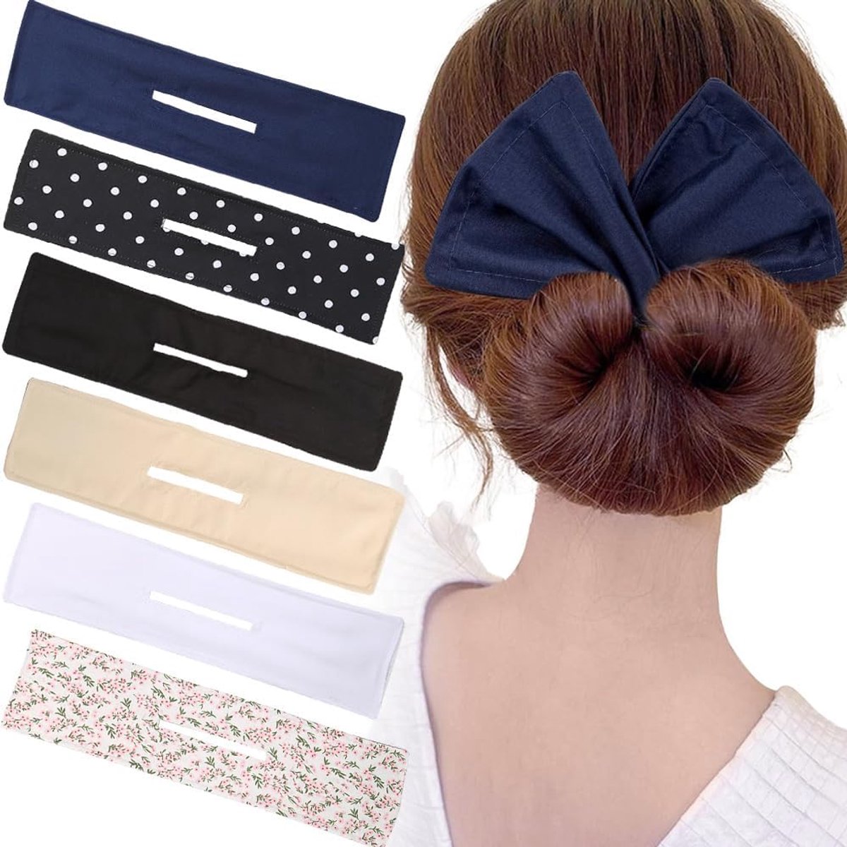 Haarbunmaker Set 6 Stuks - Diverse Kleuren - Gemakkelijk Te Gebruiken - Voor Stylische Haarstijlen - ShopVlot