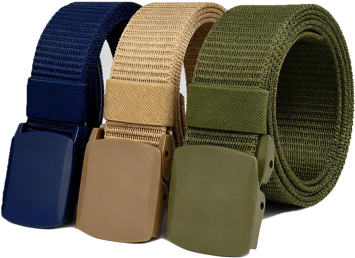 Canvas riem 120 cm - nylon - verstelbaar - ademend en sneldrogend - ShopVlot