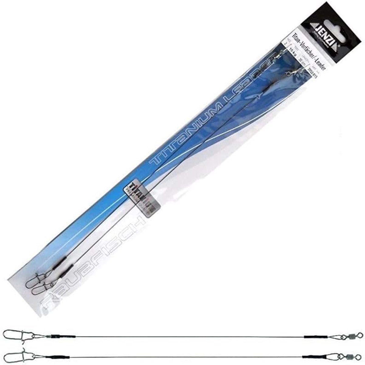 Titanium voorntassen 30 cm - 4 stuks - lichtgewicht en roestvrij - ideaal voor roofvissen - ShopVlot