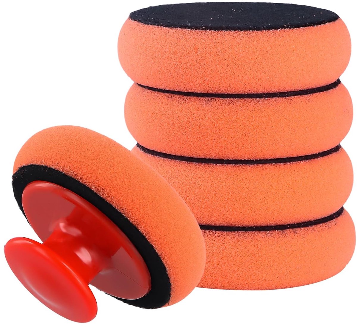 5pcs Car Polishing Pads,Polish Applicator Pads,Microfiber Car Detailing Pads,Reusable Wax Applicator,Car Polishing - ShopVlot