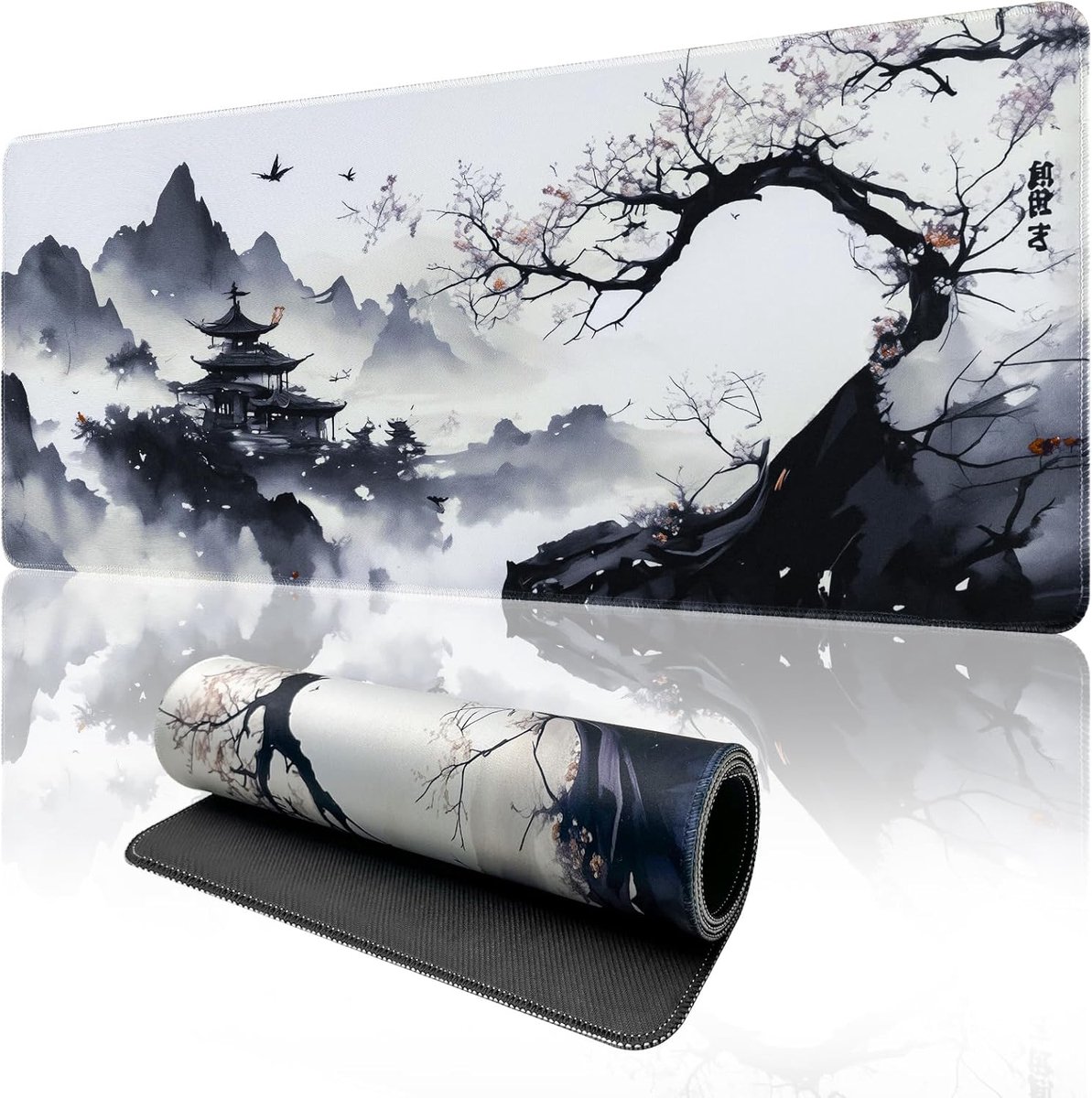 Zindoo Muismat, XXL, bureauonderlegger, 1600 x 400 mm, verbetert nauwkeurigheid en snelheid, met antislip rubberen - ShopVlot