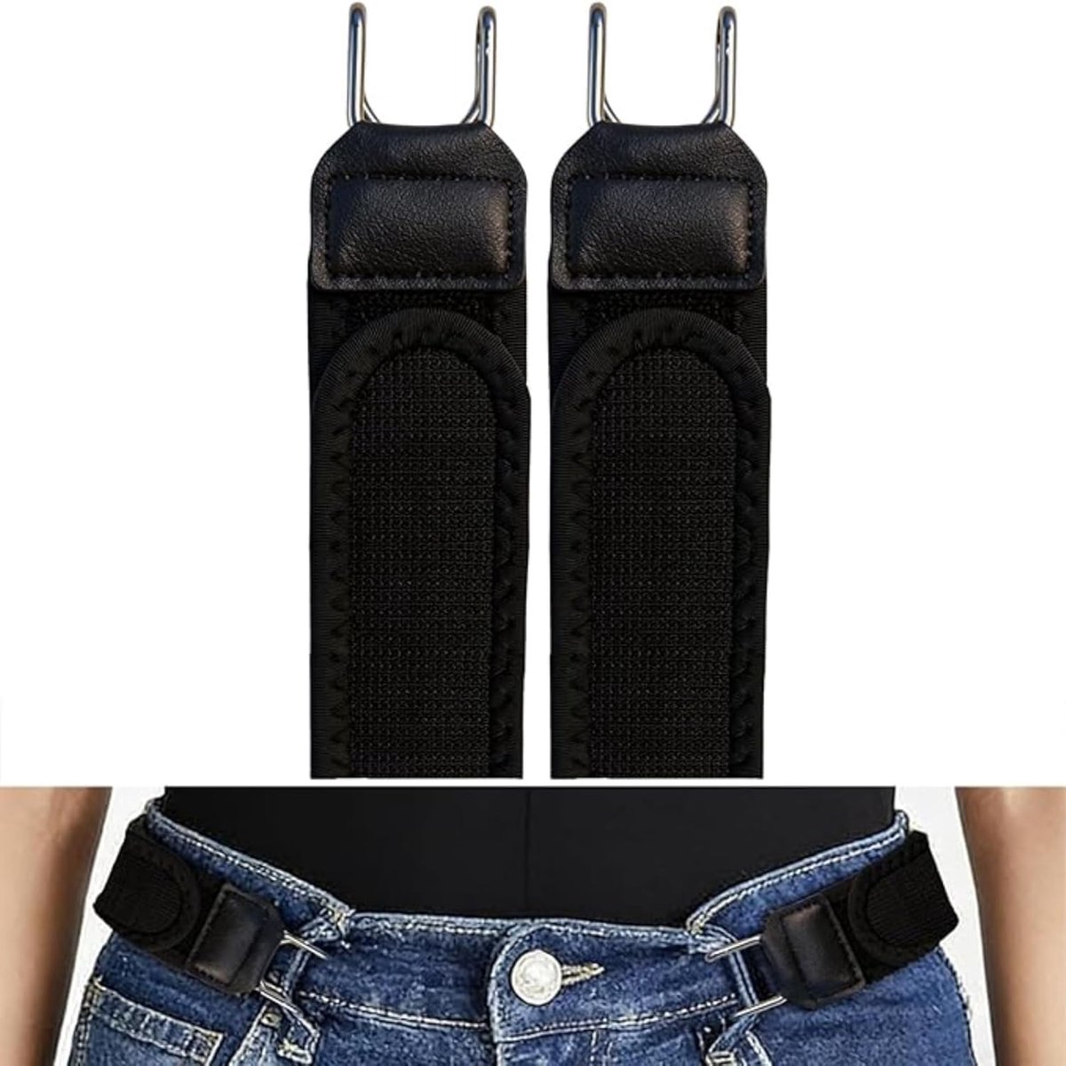 Belt without buckle, elastic belt for men, belt without buckle women, adjustable with fastener, comfortable and easy - ShopVlot