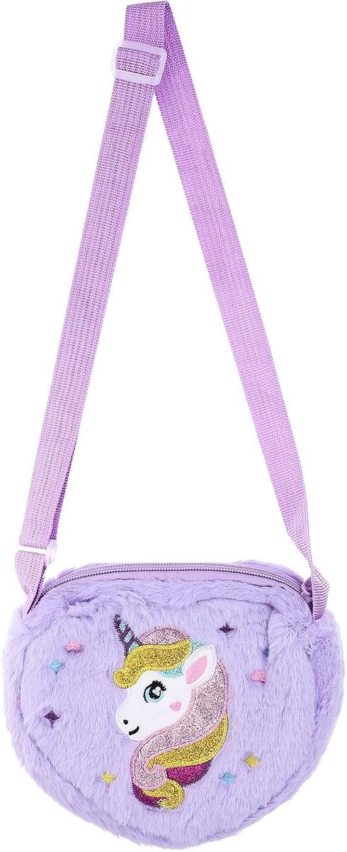 Holibanna Handbag Unicorn Wallet Cute Anime Plush Unicorn Bag Shoulder Bags Princess Handbags Shoulder Bag For - ShopVlot