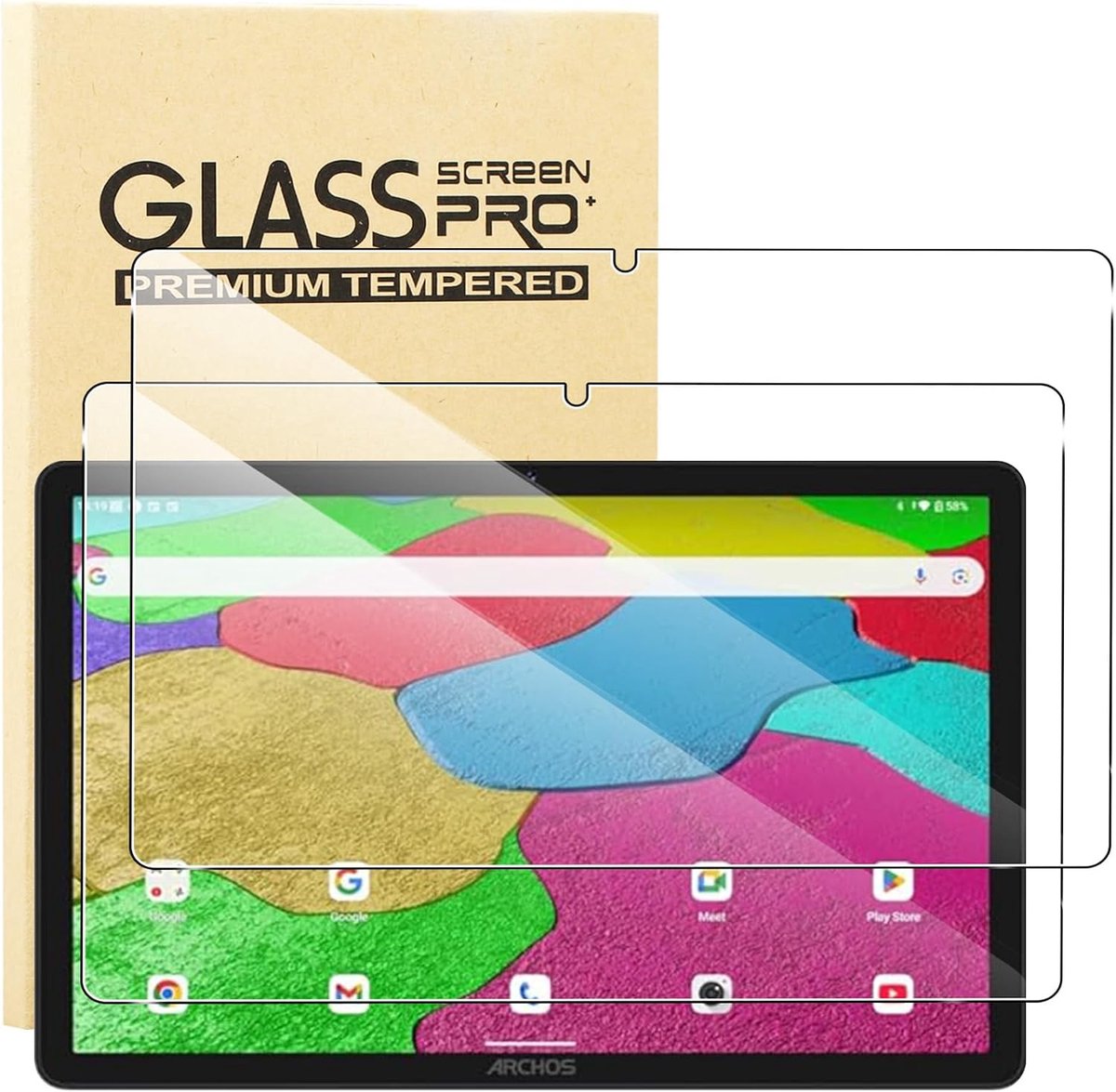 KUSINHOKA Beschermfolie voor ARCHOS T110 FHD2 tablet 10,95 inch folie, 2 stuks 9H hardheid [anti-kras] - ShopVlot