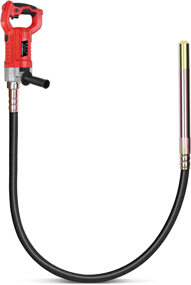 Concrete Shaker 2100 W with 2 m Hose Length Electric Concrete Converdenser 38 mm Concrete Vibrator Bottle Shaker - ShopVlot