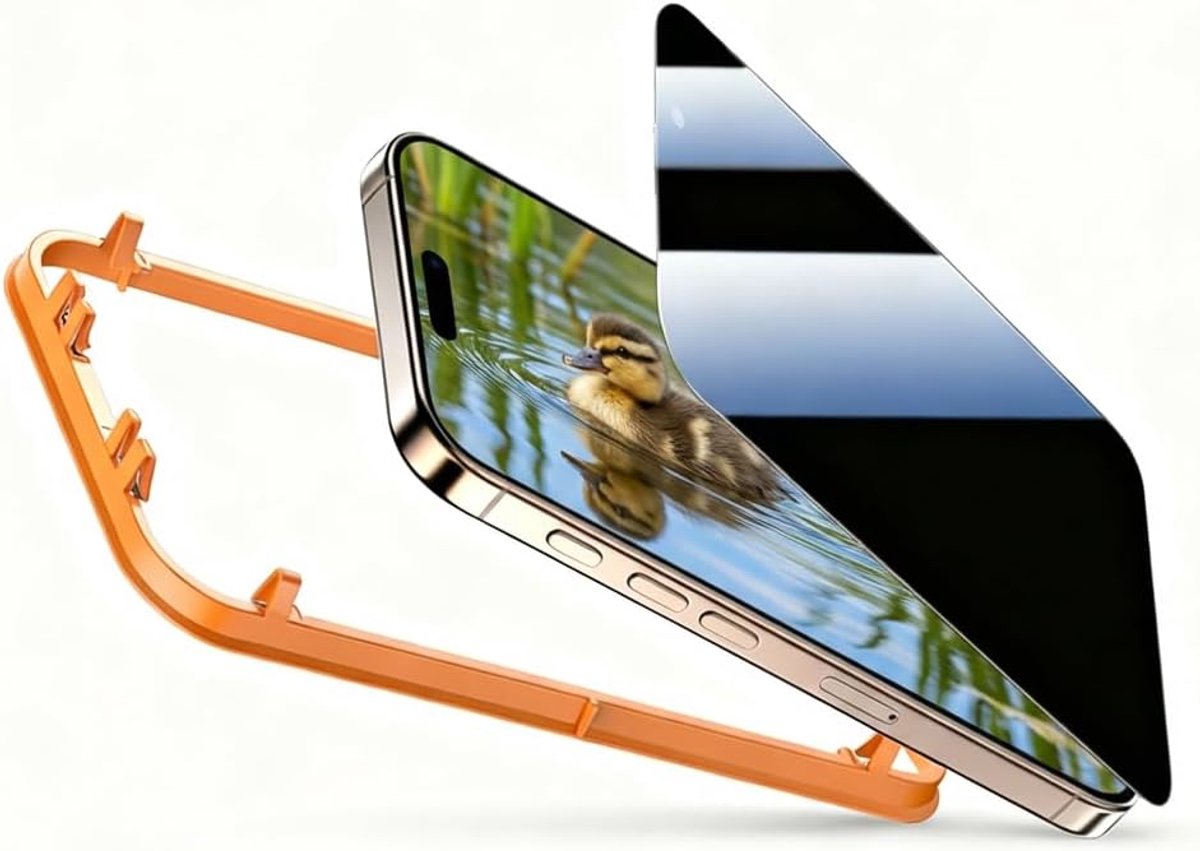 GOOGO Pantserglas voor iPhone 16 Pro, met montagehulp, 1 stuk - ShopVlot