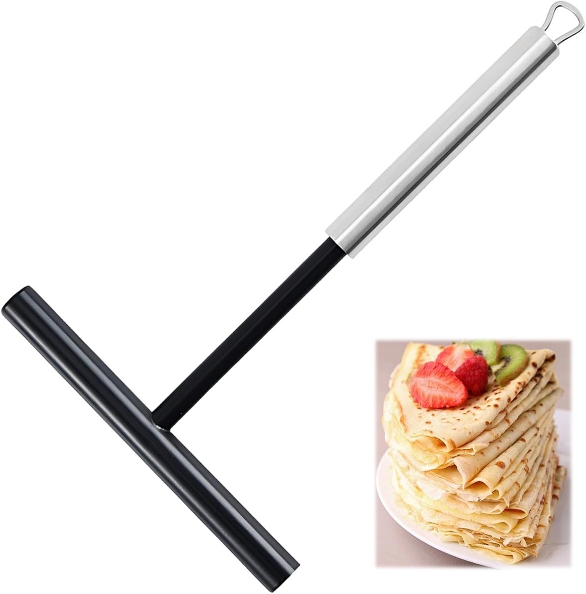 Crêpeverdeler, 19,5 cm, duurzame pannenkoekenaccessoires, pannenkoeken maken, herbruikbare deegverdeler voor thuis - ShopVlot