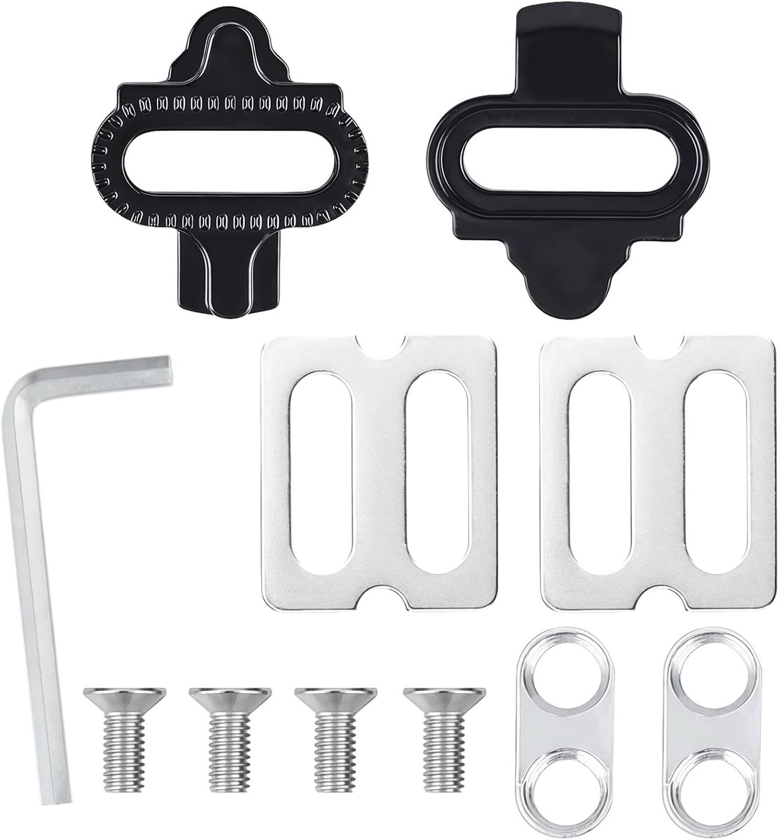 Bike Cleats, Bicycle Cleat Set, Bicycle Pedals, Shoes, High Quality Bicycle Nicks for Spinning, Indoor Cycling and MTB - ShopVlot
