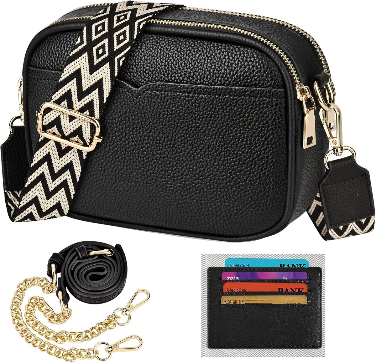 TEUEN Crossbody bag ladies leather, small shoulder bag - ShopVlot