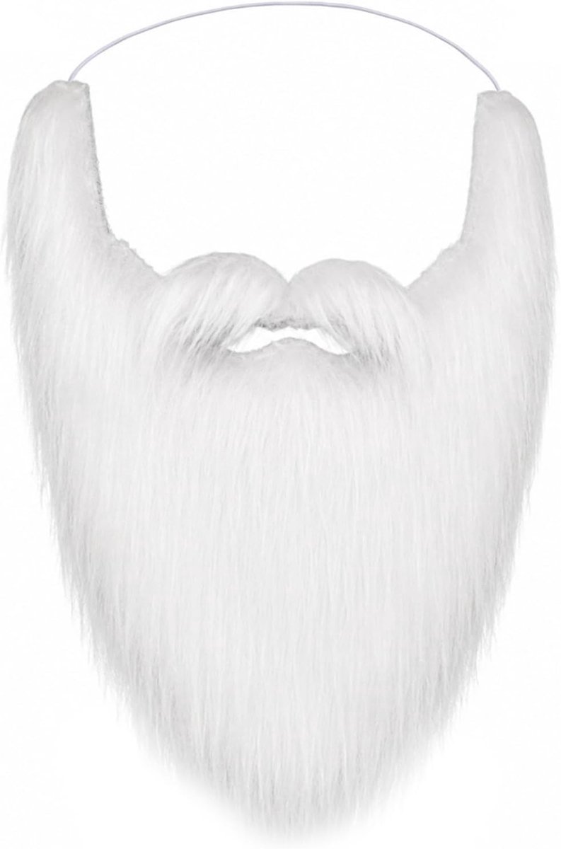 Witte baard, nepbaarden met elastische band voor Halloween cosplay kostuum - ShopVlot