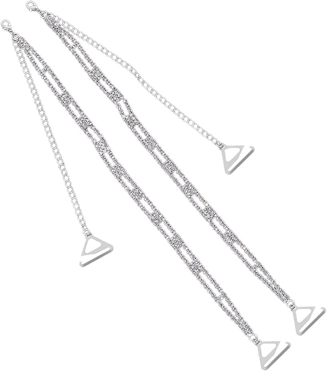 Rhinestone beha met verstelbare glinsterende schouderbanden - antislip en stijlvol - perfect voor jurken - ShopVlot