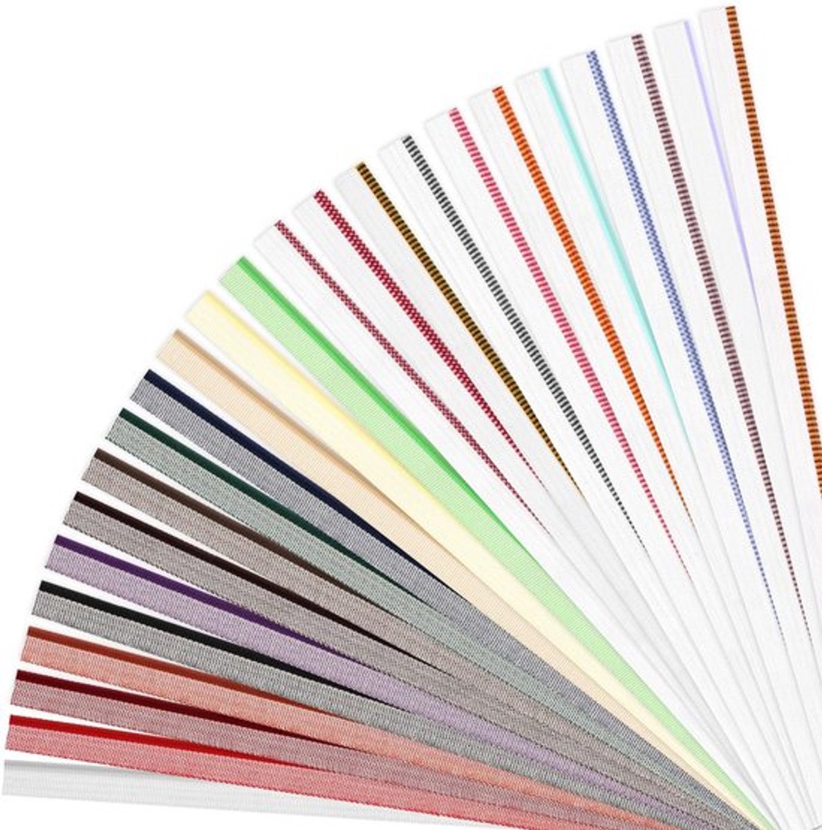 Boekbinders Set van 24 Stuks - Katoenen Hoofdbanden - 30 x 1,4 cm - Boekenreparatie - Boekdecoratie - Duurzaam Materiaal - Boekenband