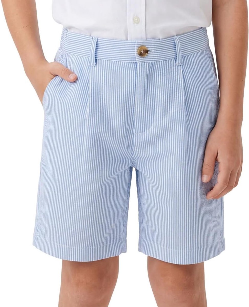 Jongens trouwshorts - lichte katoenmix - verstelbare maat met zakken - ideaal voor het strand - ShopVlot