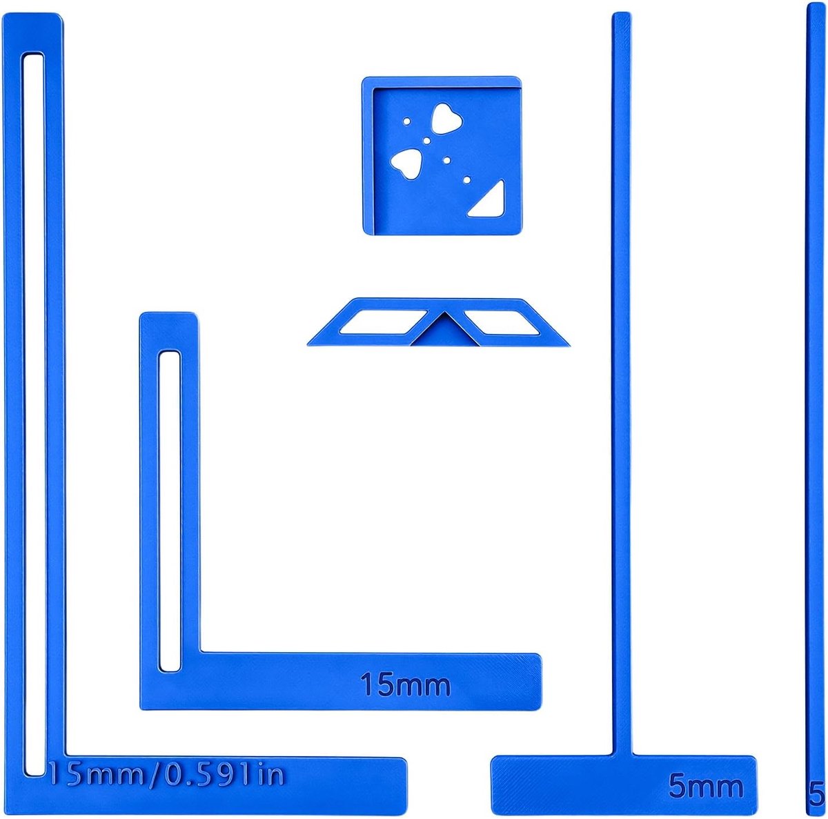 Boekbindgereedschap set 6-delig - Plastic sjablonen - Inclusief T-ruler en miter - Perfect voor DIY projecten - ShopVlot