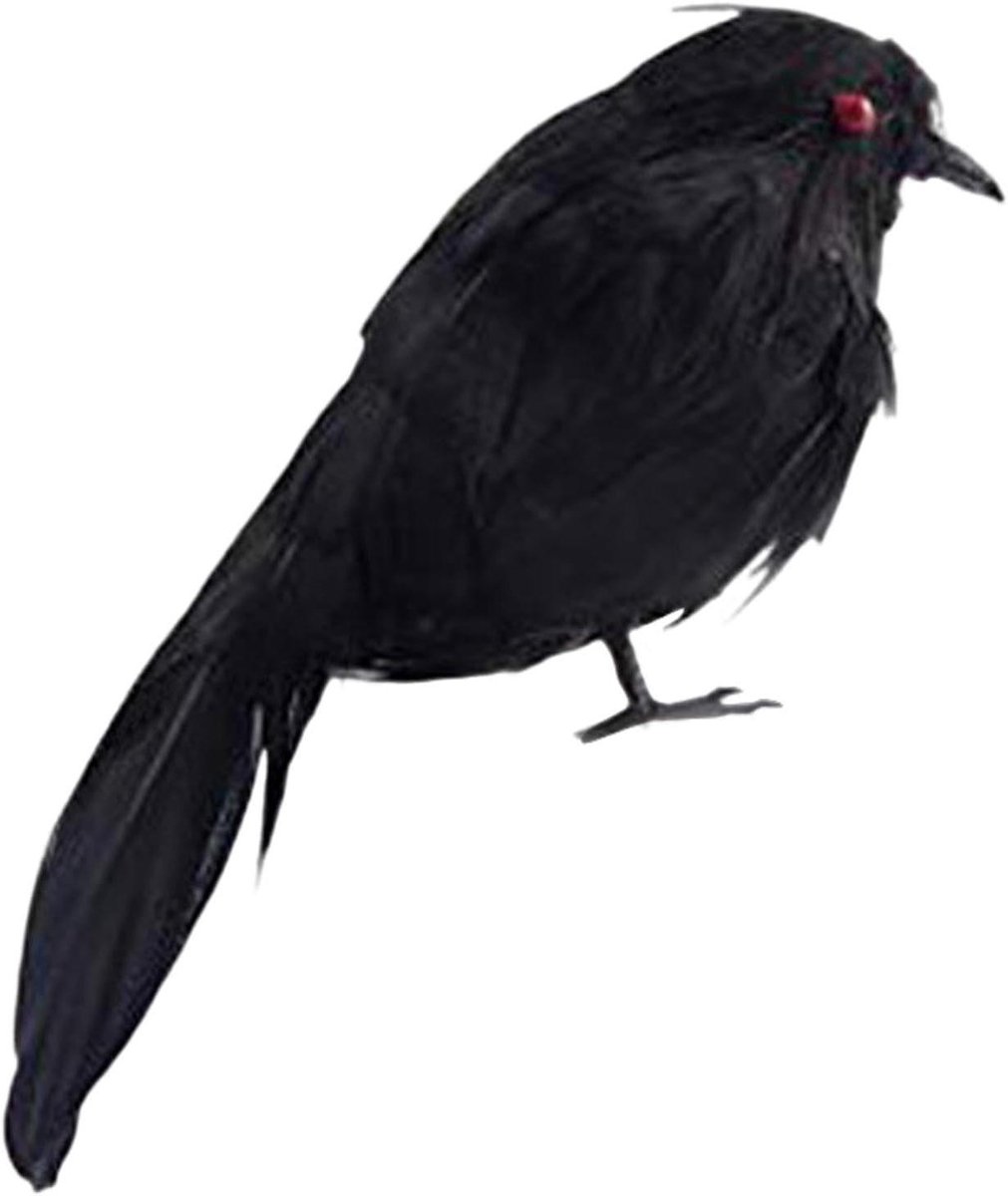 Kunstmatige Kraai - Nep Vogel - Tuin Decoratie - Levendig Realisme - 16 cm - Zwart