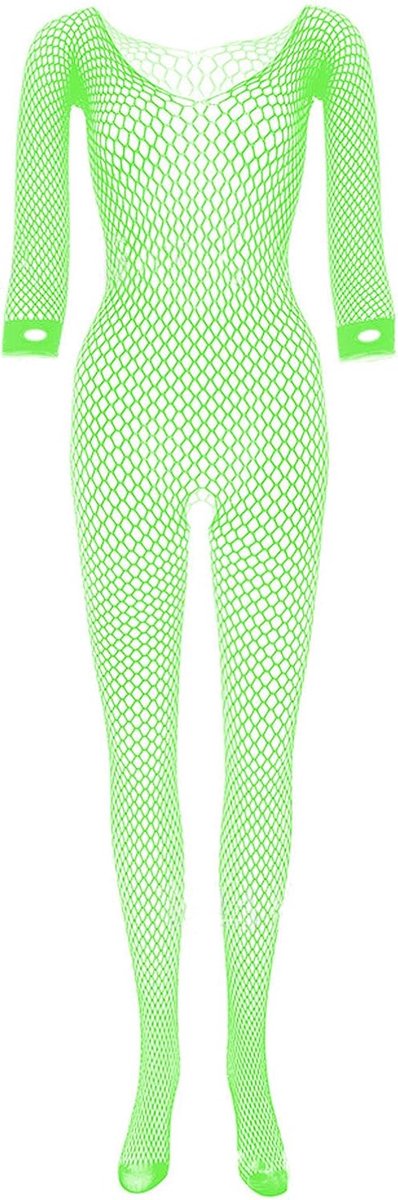 ZUYPSK Women's Net Body Ouvert Catsuit Transparent Bodystocking Full Body Suit Coverall with Fishnet Tights Open - ShopVlot
