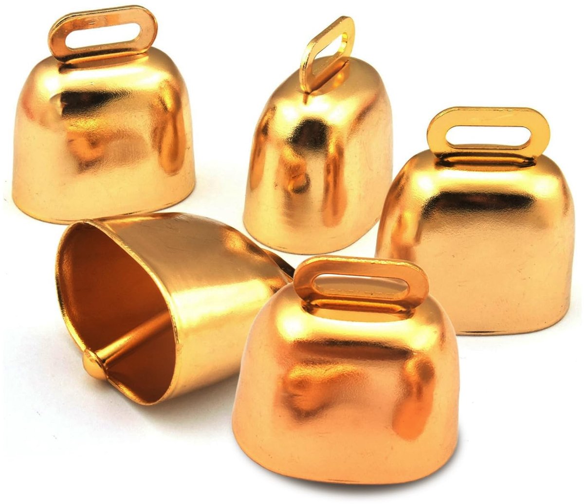 Solidchoice - 5 Stuks Mini Koperen Bellen voor Dieren