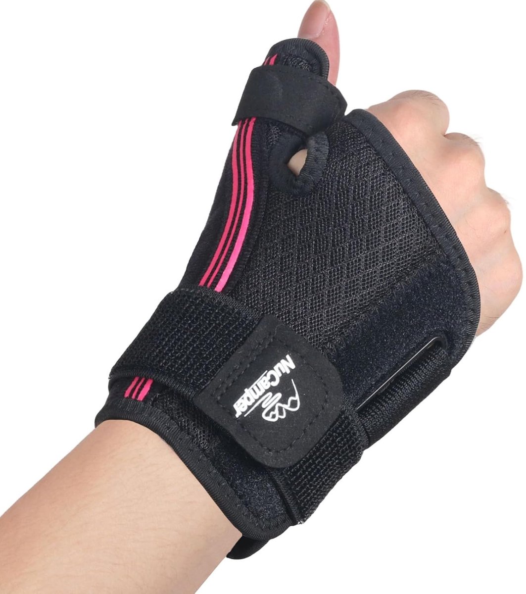 Vinger splint voor duim - ademend materiaal - verstelbaar - pijnverlichting bij artritis - ShopVlot