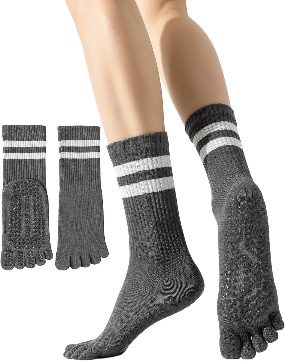 Yoga Pilates Grip Teen Sok - Antislip - Comfortabel en ademend - Perfect voor yogalessen - ShopVlot