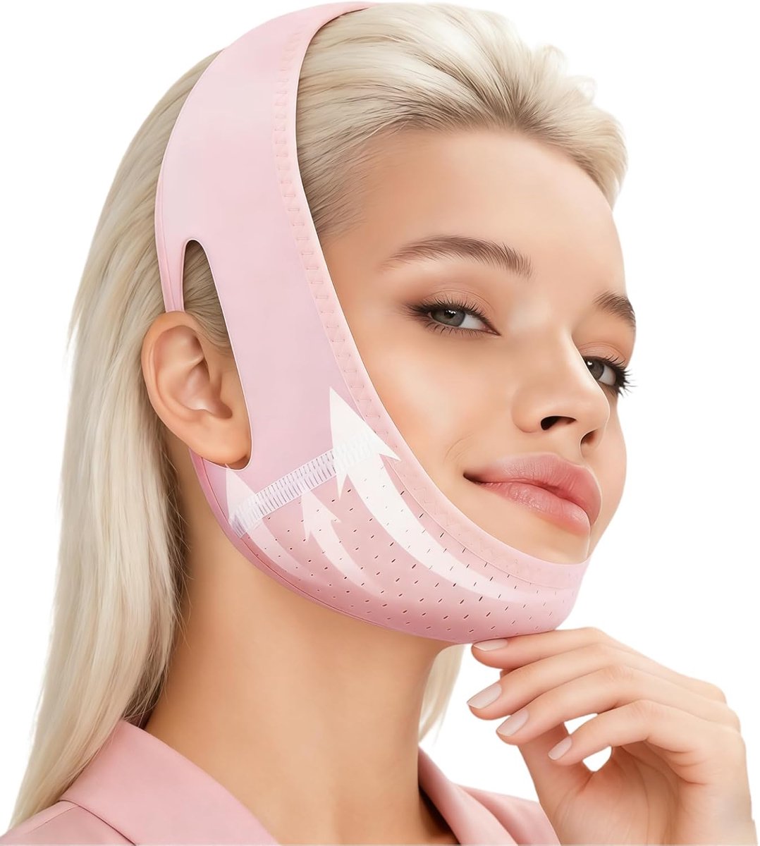 Doppelkinn Entferner V-Line Lifting Mask - Chin Strap voor Slaap - Voor een strakkere kaaklijn - ShopVlot