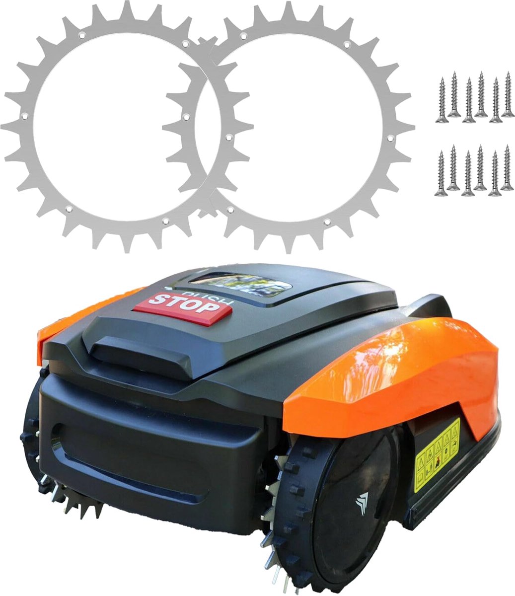 Robotmaaier spikes - 3 mm aluminium - optimale grip - verbeterde tractie voor Yardforce - ShopVlot