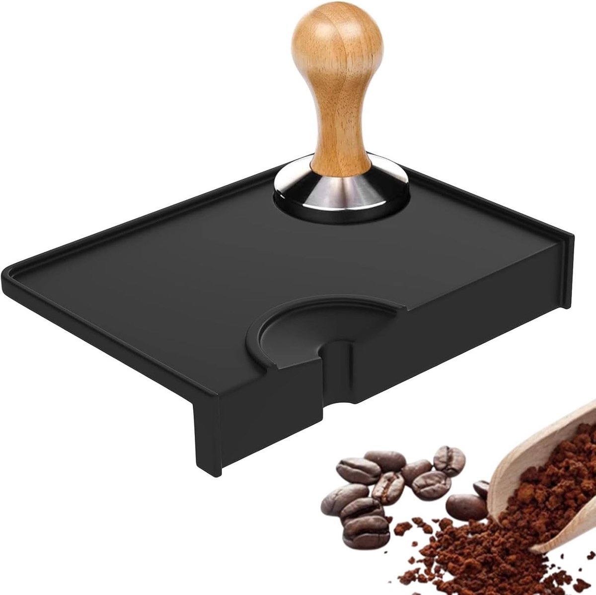 Siliconen Tamping Mat met Randbescherming voor Espresso, Barista Accessoires en Koffie Bereiding, Ideaal voor Koffieliefhebbers en Professionele Barista's