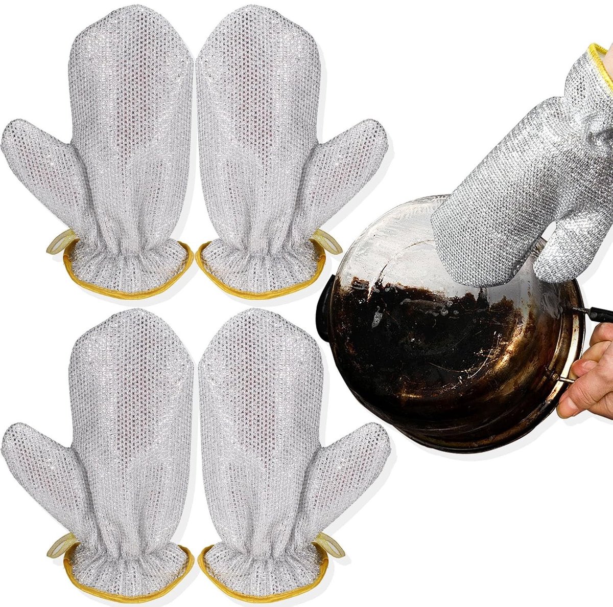 Duurzame en Waterdichte Afwas Handschoenen met Antislip, Perfect voor Schoonmaken van Borden en Keukenaccessoires