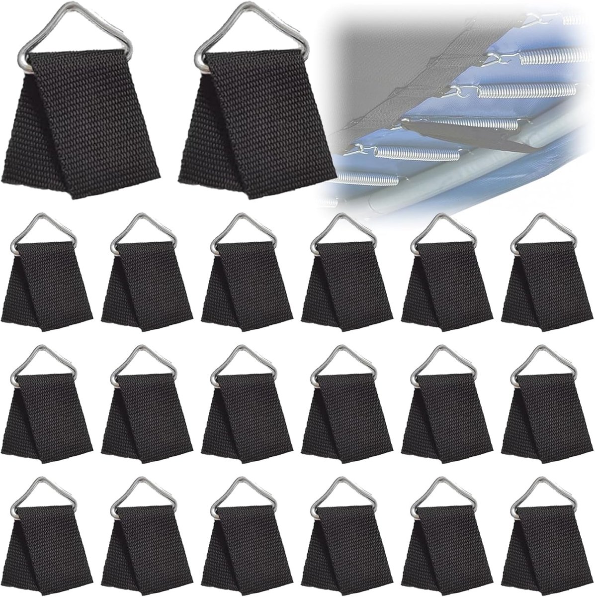 20 stuks trampoline-driehoekige gespset, trampoline-driehoekige ring, reserveonderdelen, V-ring gesp, riem voor - ShopVlot
