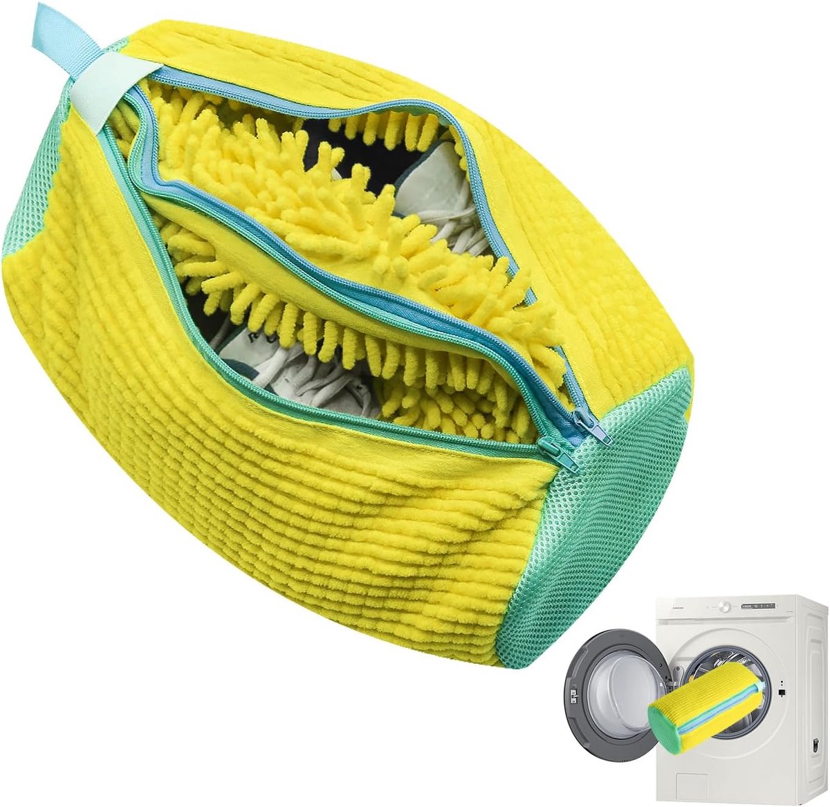 Shoe Wash Bag Washing Machine Shoe Wash Bag, Yellow - ShopVlot