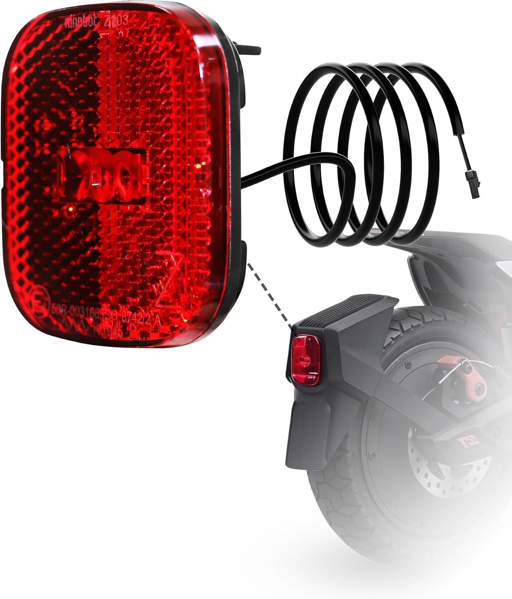 ZT3 Pro Rear Light for Electric Scooters Compatible with Segway Ninebot ZT3 ZT3 PRO ZT3 PROD ZT3 PROE LED Tail Light - ShopVlot