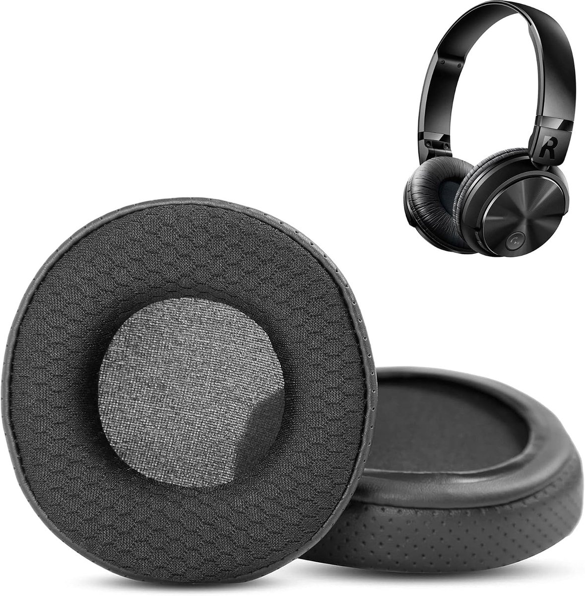 Ear Pads Compatible with Philips SHB 3080 SHB3080 Headphones Ear Pads Replacement Pad (Breathable Fabric/High Quality - ShopVlot