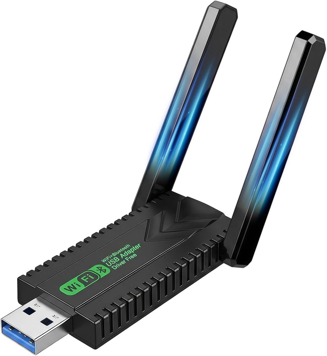 Wifi-stick, USB 3.0, 1300 Mbps, wifi-adapter, dual-band, 5 GHz/2,4 GHz, met krachtige antenne, draadloze wifi-dongle - ShopVlot