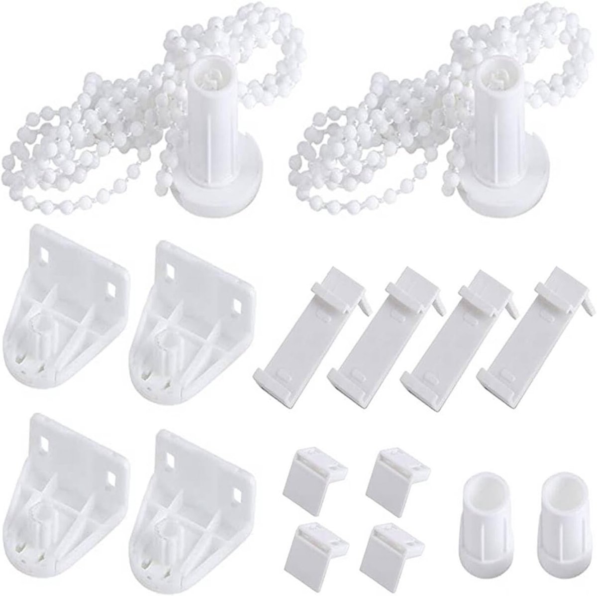 Rollerblind houder set van 2 - 17 mm klemmen - zonder boren - ideaal voor huurwoningen - ShopVlot
