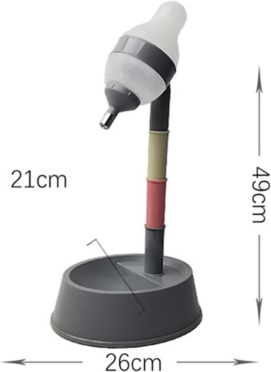 Multifunctionele Automatische Waterdispenser voor Katten en Honden met Verstelbare Hoogte - Ideaal voor Huisdieren en Gemakkelijk in Gebruik (Donkergrijs) — afbeelding 2