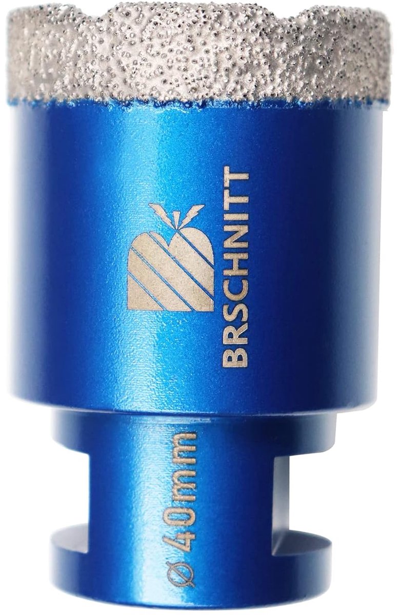 Diamantboor 40 mm - Vacuum gelaste diamantpunt - Geschikt voor tegels, keramiek en natuursteen - Eenvoudig droog boren - ShopVlot