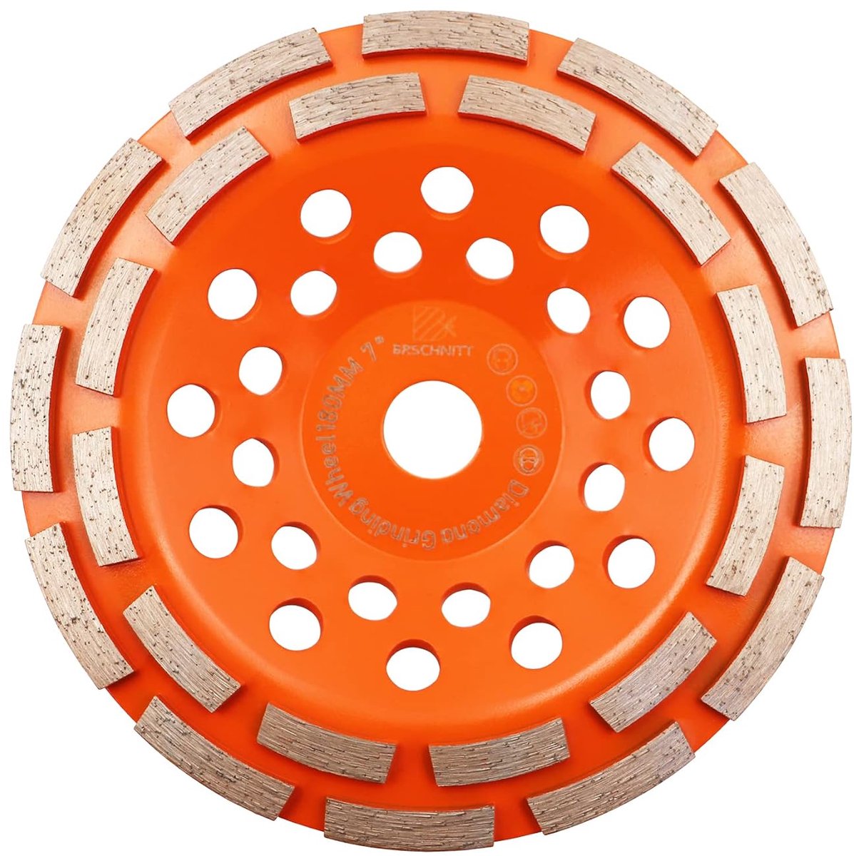 Diamant slijpschijf 7 inch - dubbele rij - voor polijsten van beton en steen - ShopVlot