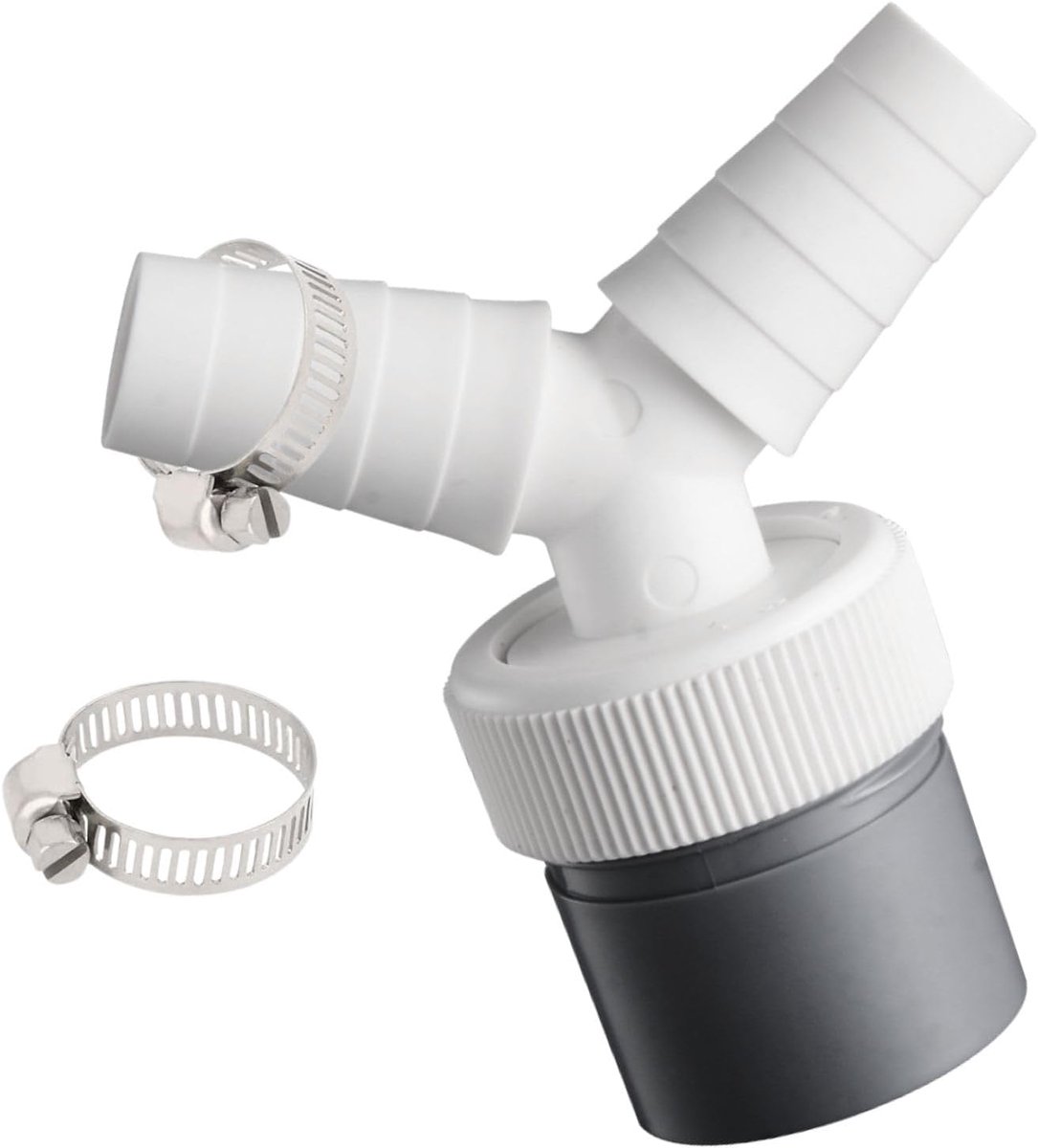 Afvoeraansluiting Y-adapter - Dubbele aansluiting 19-24 mm - Voor wasmachine en vaatwasser - Ruimtebesparend - ShopVlot