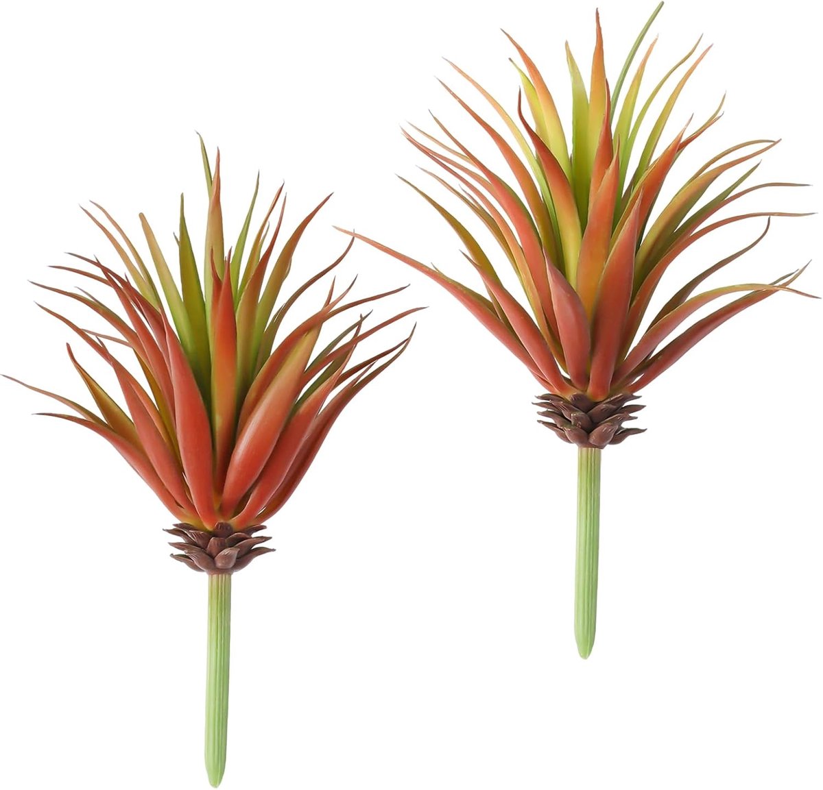 Kunstplant succulenten set van 2 - natuurgetrouwe uitstraling - onderhoudsvrij - perfect voor elk interieur - ShopVlot