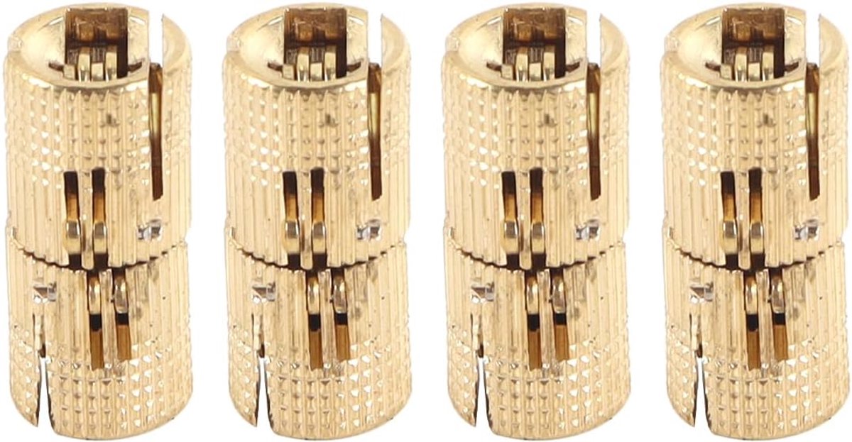 Scharnieren 4-delige set 10 mm - messing - openingshoek 180° - ideaal voor knutselprojecten - ShopVlot