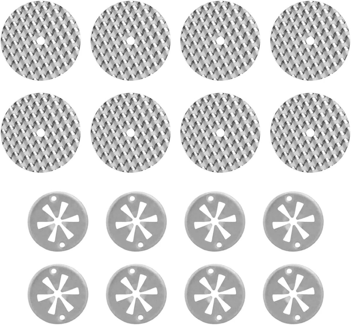 hittebeschermingsplaat reparatieset 16 stuks - 52 mm en 30 mm - mangaanstaal - hoogwaardige bescherming - ShopVlot