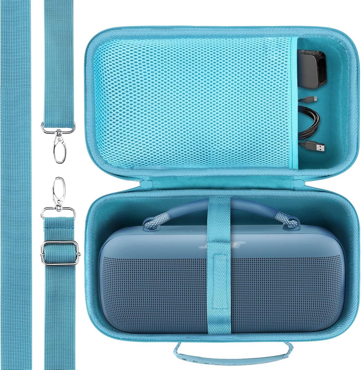 Lebakort Hard Case Compatible with Bose SoundLink Max Portable Speaker, Stone Blue Cover - ShopVlot