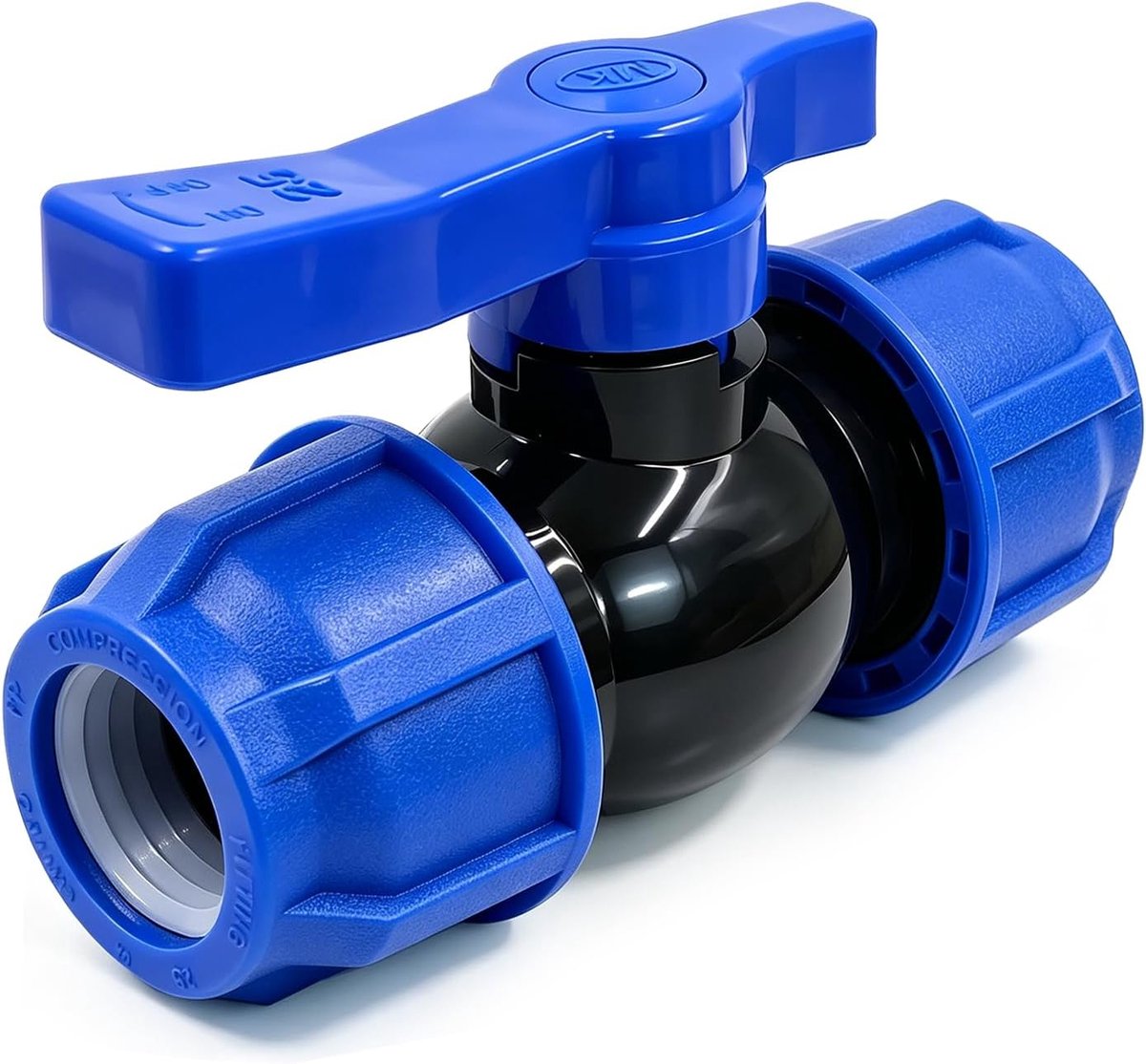 Kogelkraan voor PE-buis 25 mm PP-fitting schroefverbinding installatiebuis connector afsluitventiel voor PE-buis - ShopVlot
