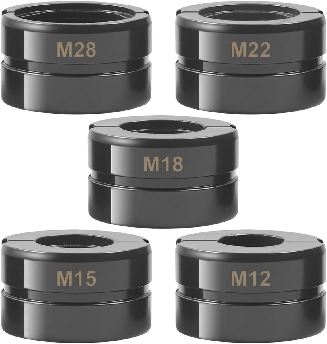 Set of 5 Press Jaws M12 ~ M28 - M Profile for 12 mm, 15 mm, 18 mm, 22 mm, 28 mm - ShopVlot