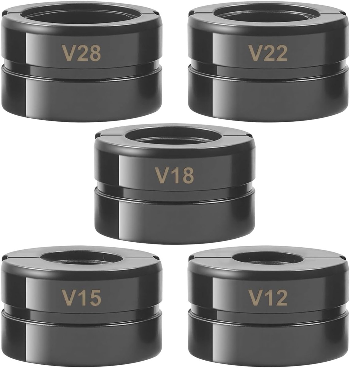Press jaws V12~V28 V contour for 12 mm, 15 mm, 18 mm, 22 mm, 28 mm press jaw insert, for hand press rod + changeover - ShopVlot