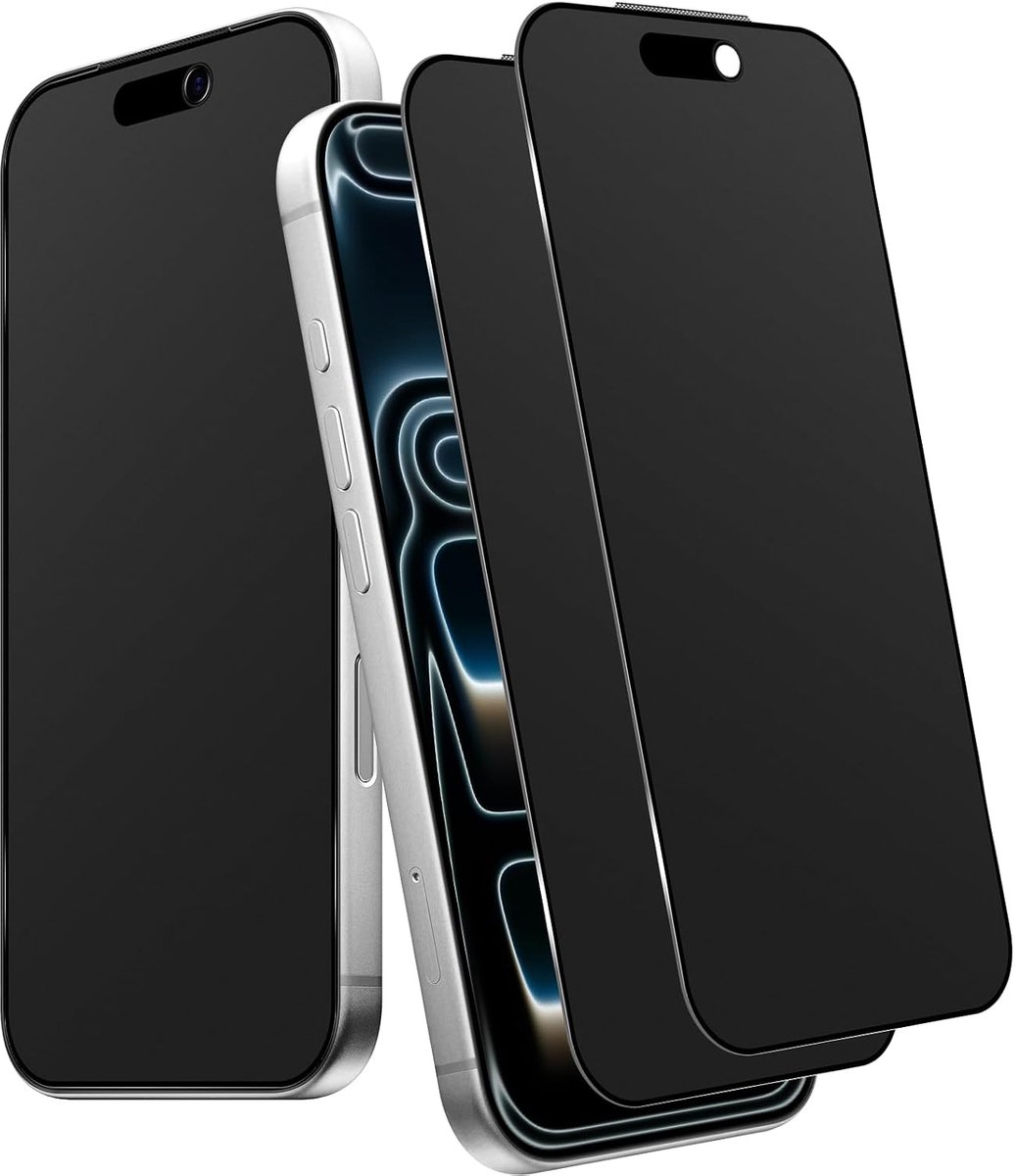 Pack of 2 Matte Privacy Screen Film Compatible with 17 PRO Matte Anti-Fingerprints Anti-Spy Film 9H Hardness Glare - ShopVlot