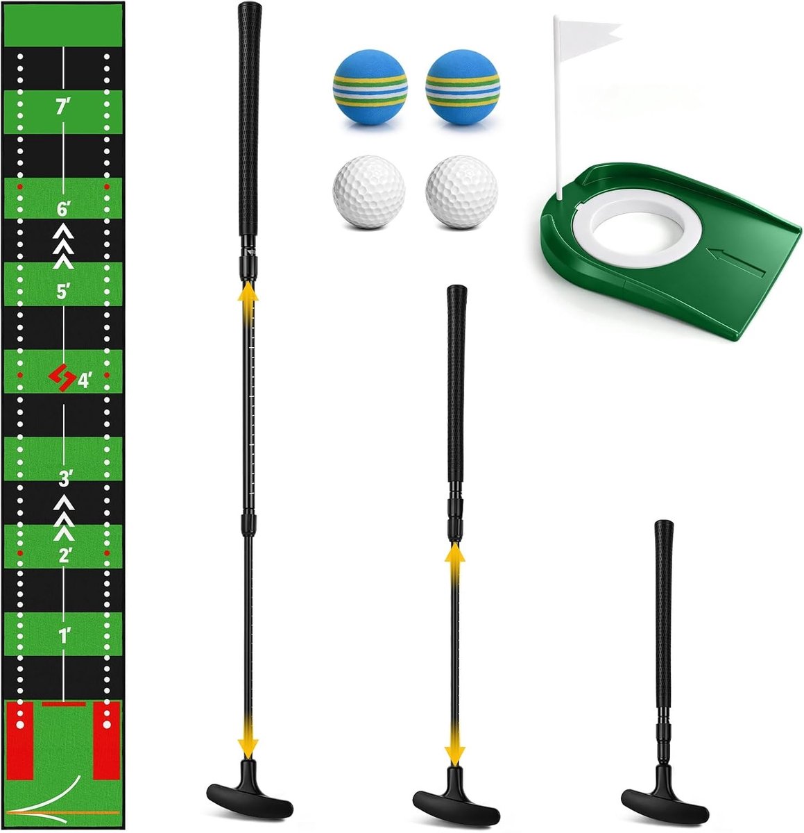Wiseten Verstelbare Golf Putter Set Geschikt voor Links en Rechts Gebruik - ShopVlot