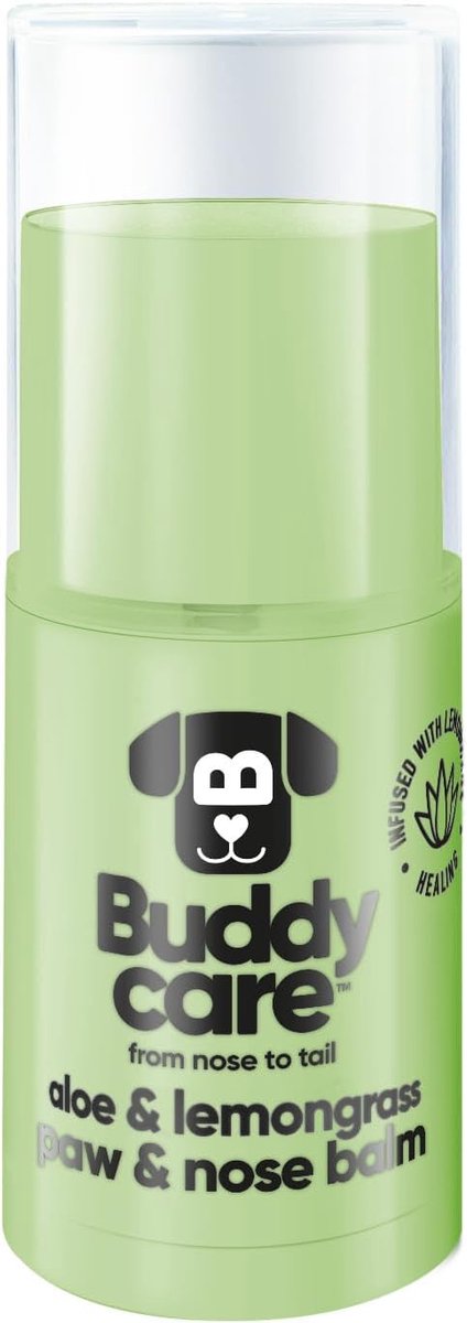 Buddycare Dog Paw & Nose Balm - Aloe & Lemongrass protects and repairs dry, cracked and chapped skin - ShopVlot