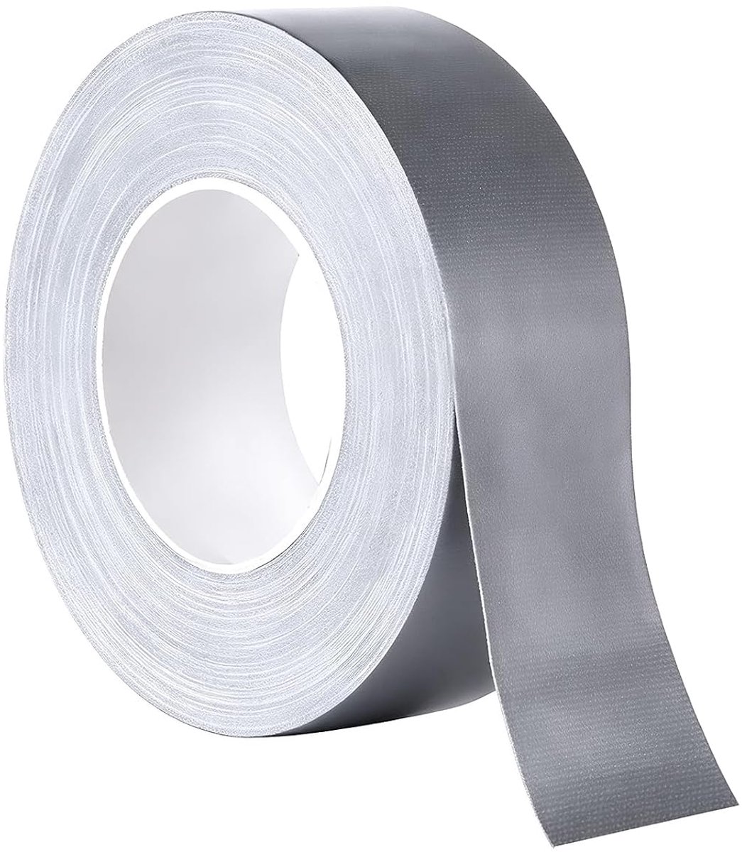 25 mm x 50 m zilver canvas plakband, hoge sterkte, waterdichte pantserband, sterke lijm voor reparatie, afdichting - ShopVlot