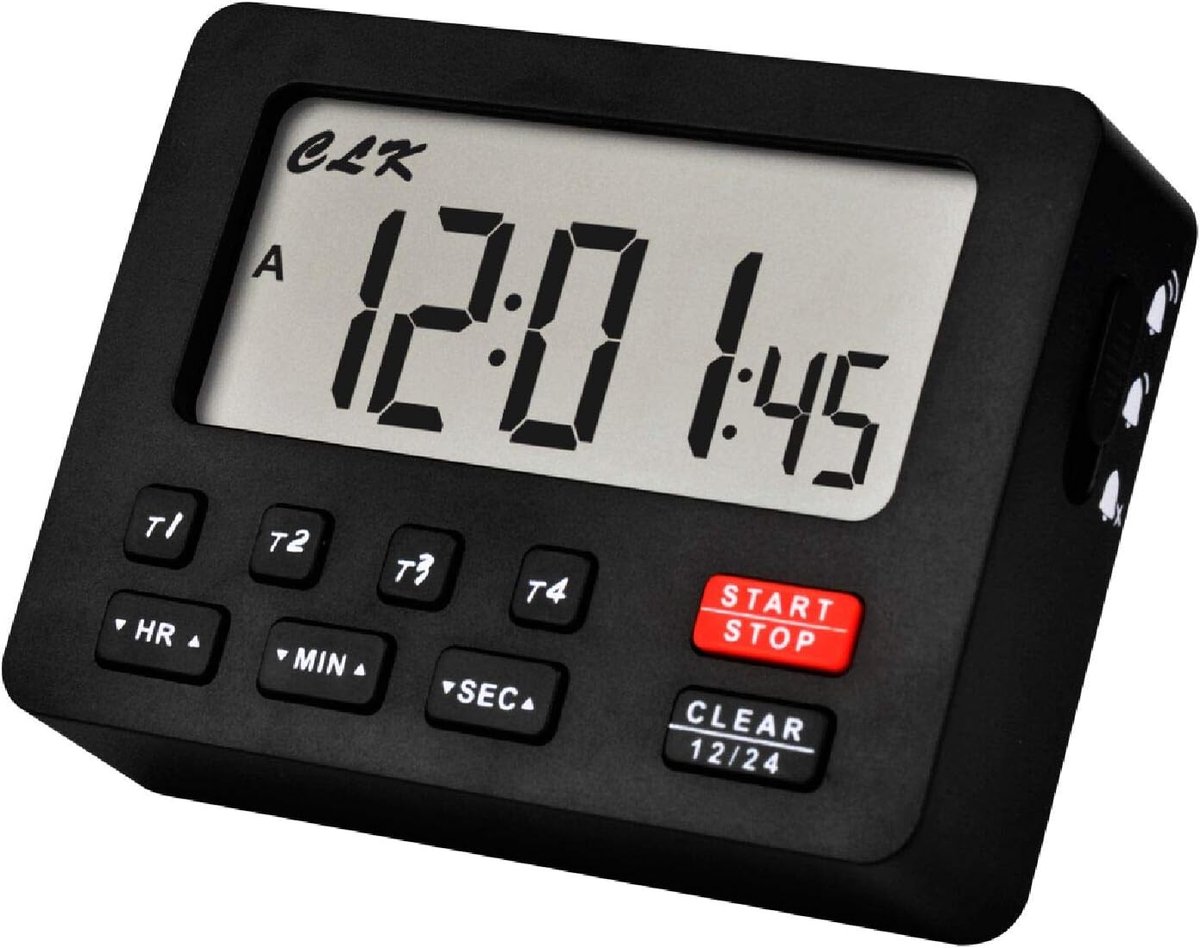 Jayron JR-HM206 Desktop Digital Countdown Timer,Count,Loud Alarm,Battery Replaceable,for Wedding Retired lab Homework - ShopVlot